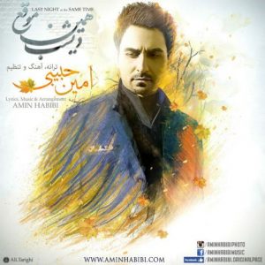 دانلود آهنگ جدید امین حبیبی به نام دیشب همین موقع